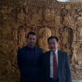 První náměstek ministra životního prostředí Jakub Kulíšek a mongolský ministr životního prostředí Damdin  Gogtbátar na ministerstvu životního prostředí a turismu dne 25.dubna 2012 (Ulánbátár)